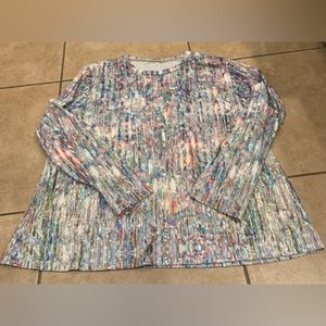 5XL Multicolor Long Sleeve Top